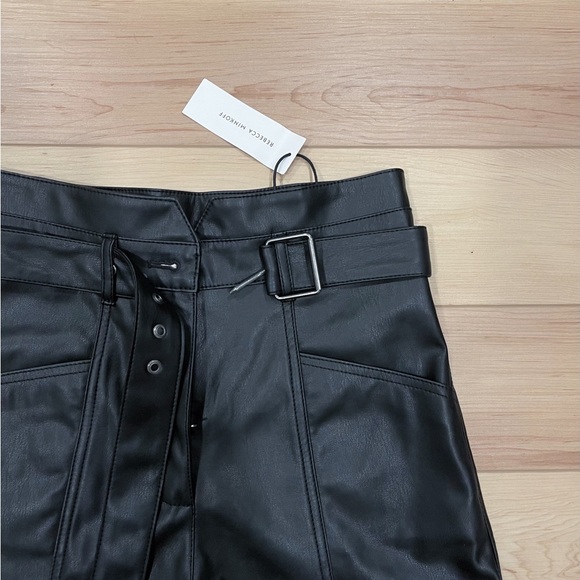 rebecca minkoff leather shorts - Picture 2 of 4